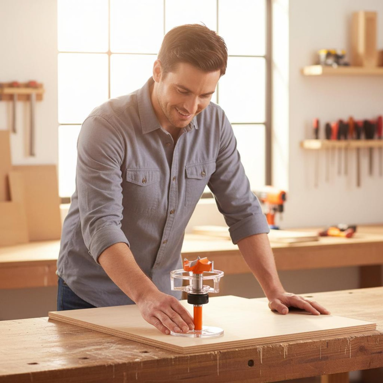 Woodworking Jig - 35mm Bohrlehre für Schrankbänder, verstellbarer Positionierer,