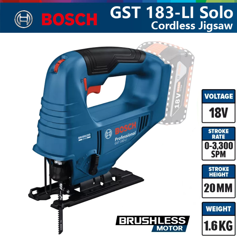 Woodworking Electric Saw - Bosch GST 183-LI Professional Elektrische Stichsäge