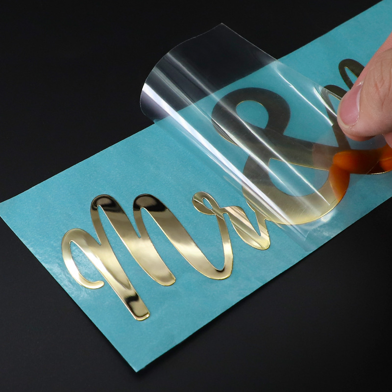 Woodworking Logos - Persönlicher Logo-Druck Metall 3d Gold Silber
