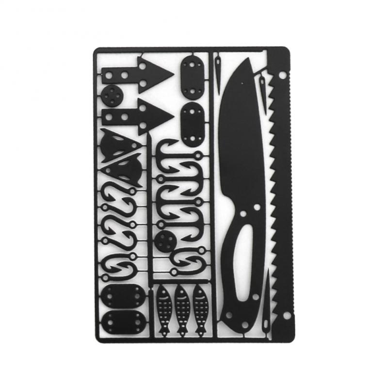 Card Scraper Steel - Outdoor Multi-zweck Edelstahl Werkzeug Karte Falle