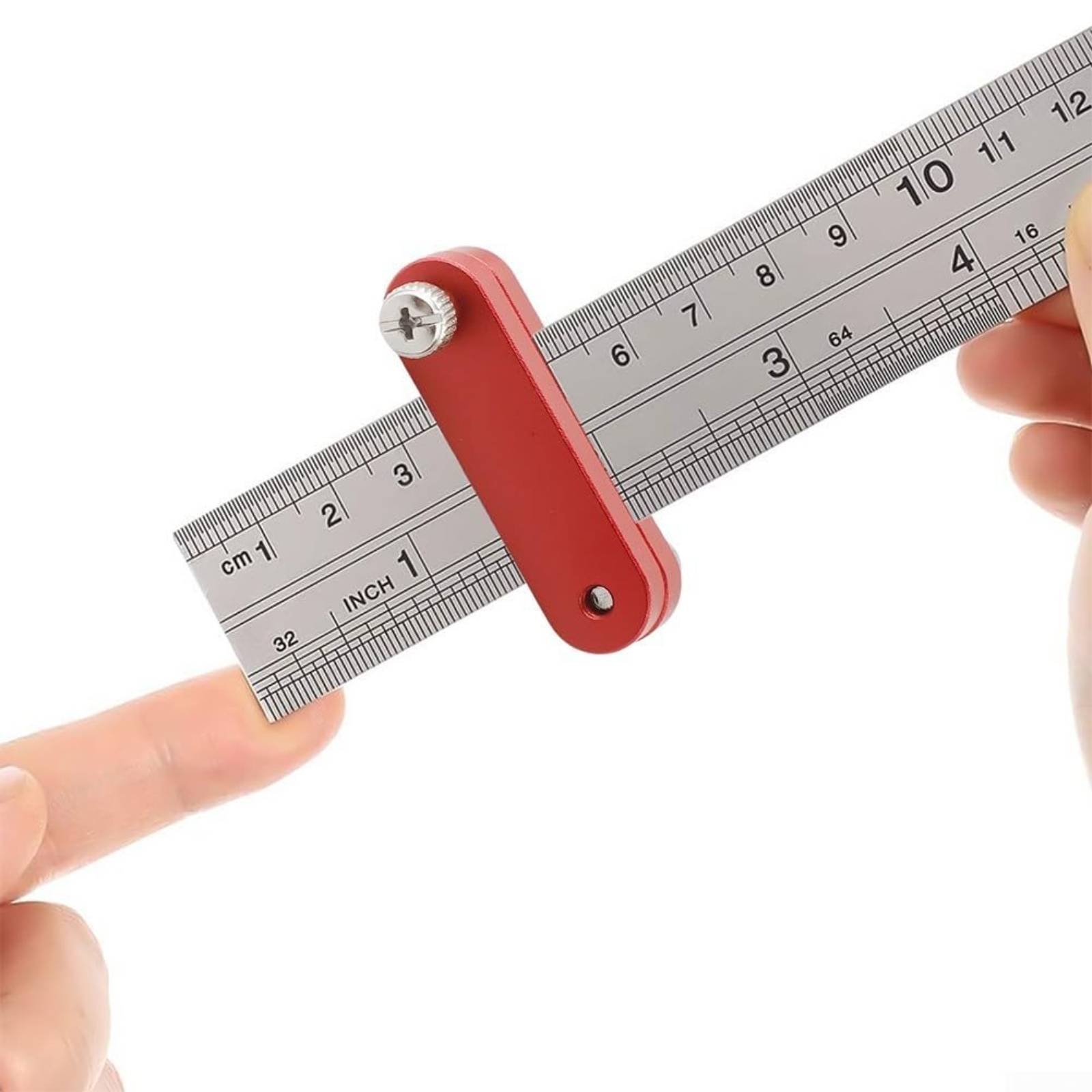 Woodworking Ruler - Holzbearbeitungslineal-Stopper, verstellbarer Lineal-Positionierungsblock, Holzbearbeitungs-Markierungsstopper, einfach zu