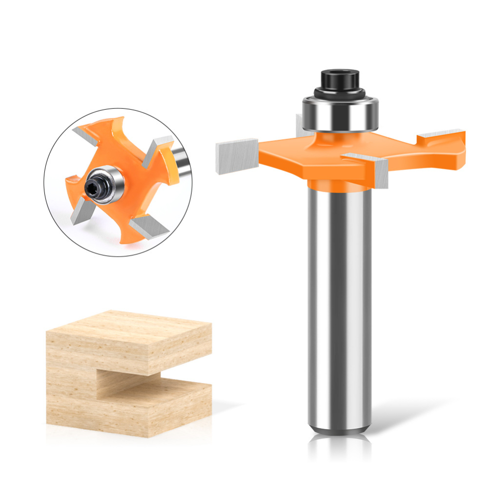 Router Bits For Woodworking - 4-Flügel-T-Nutenfräser mit 1/2