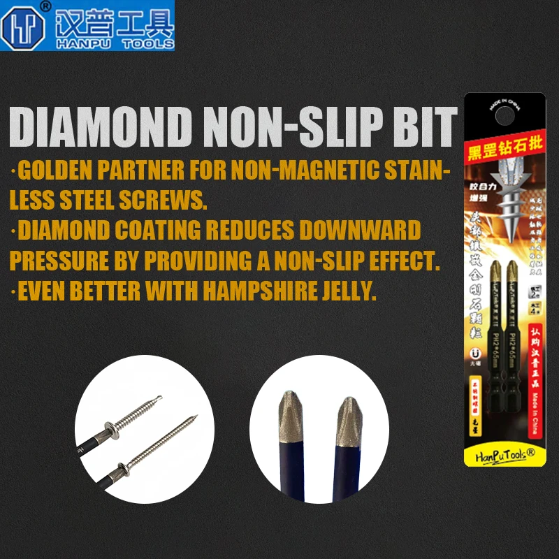 Woodworking Videos - HANPU PH-2 Diamant-Antirutsch-Bit Werkzeugzubehör