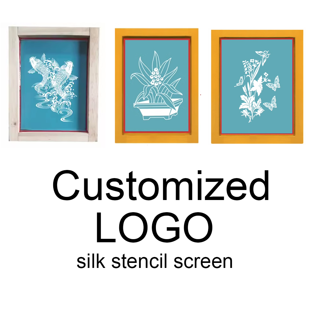 Woodworking Logos - DIY-Schablonen Maßgefertigter Siebdruckrahmen Kundenspezifische Siebdruckschablone Holzrahmen