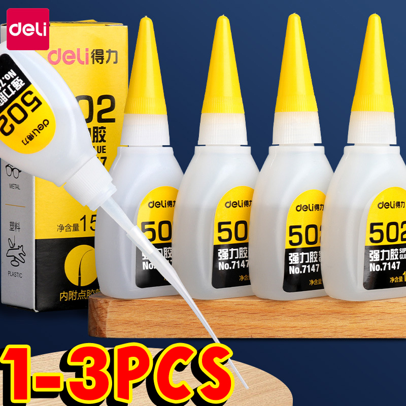 Woodworking Quick Glue - 1–3 Stück Deli 502 Superkleber, sofort