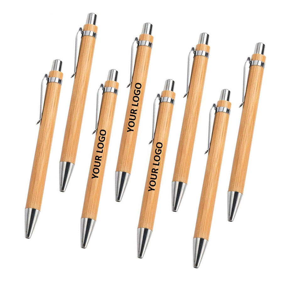 Woodworking Logos - Meistverkaufter Bambus-Stift Blanko Personalisierte Gravur Holz-Füllfederhalter