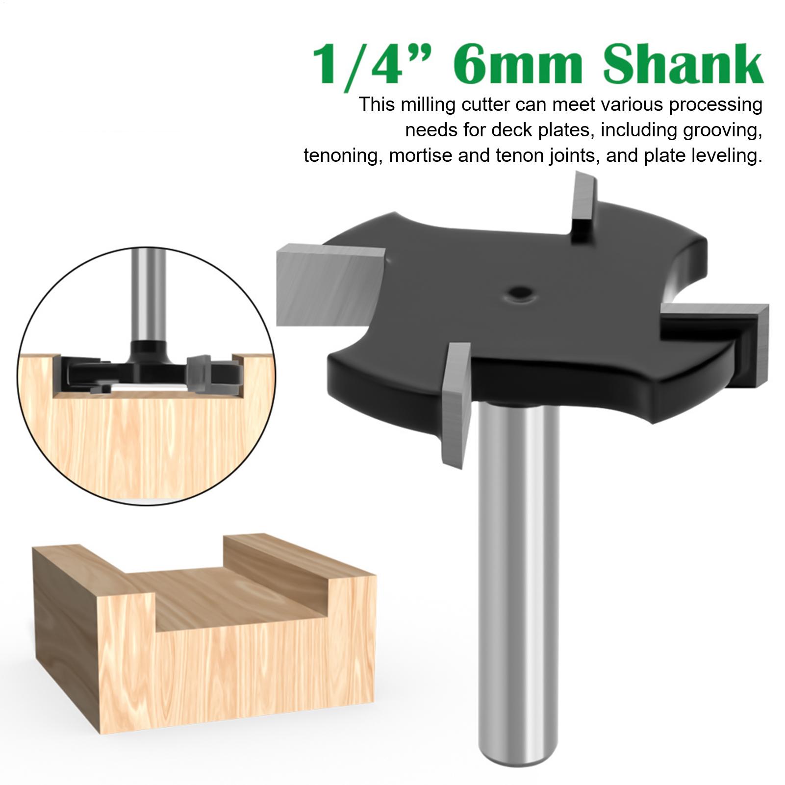 Router Bits For Woodworking - Flachfräser mit 1/4 Zoll Schaft, Holzfräser