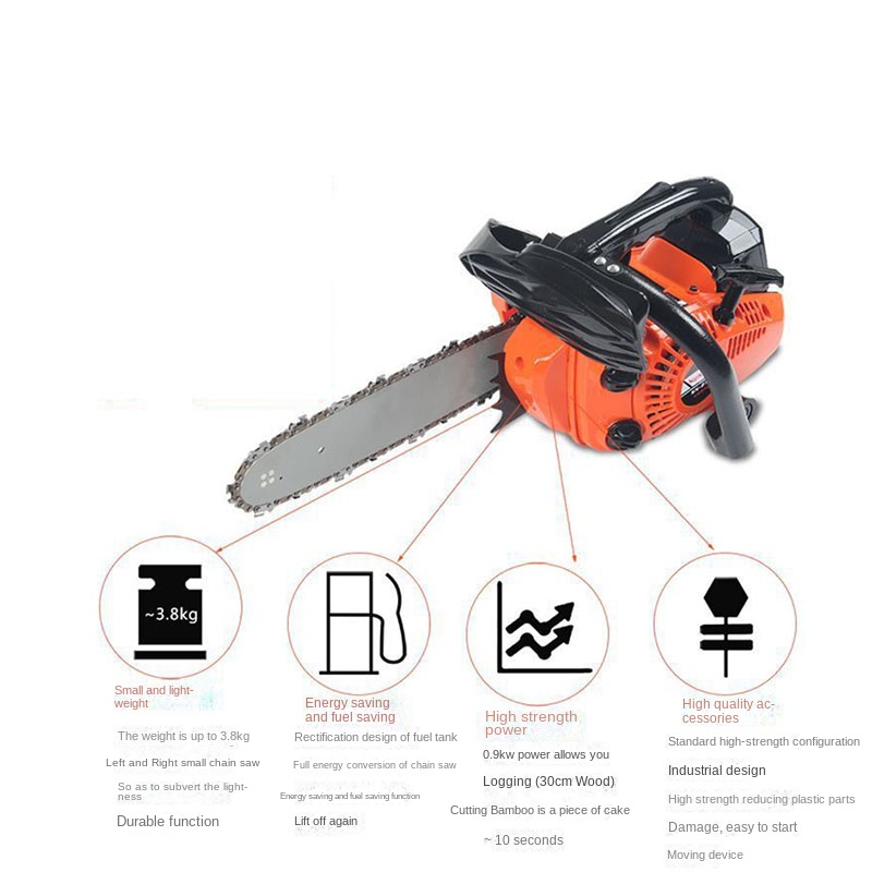 Woodworking Electric Saw - 12-Zoll Hochleistungs-Elektrokettensäge für Bambus und Holz,