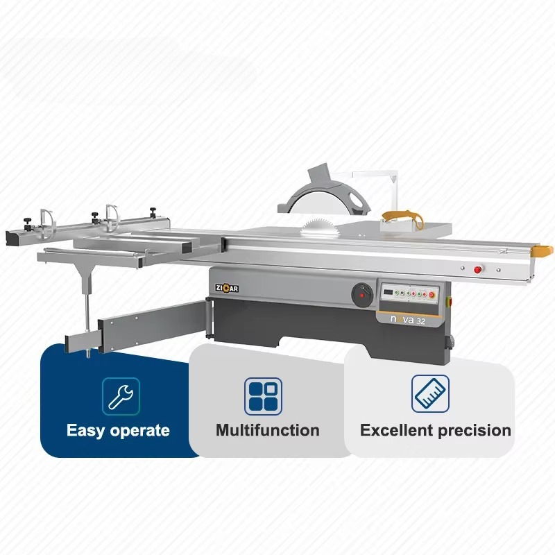 Zicar Woodworking Machinery - ZICAR NOVA32 Automatische Doppelklingen-Holzschneidemaschine Holzbearbeitungs-Schiebetisch-Plattensäge Preis