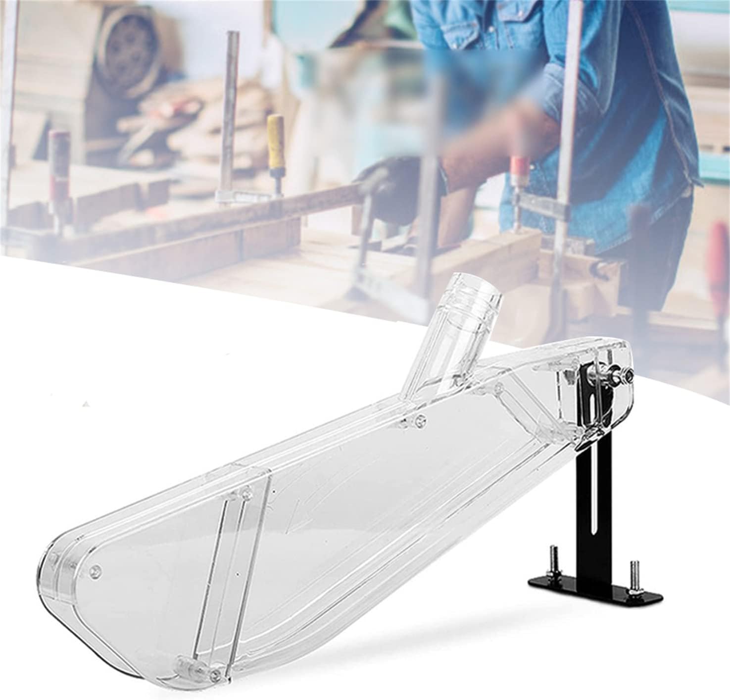 Woodworking Electric Saw - Schutzabdeckung für Tischkreissägen, Transparenter Staubschutz für