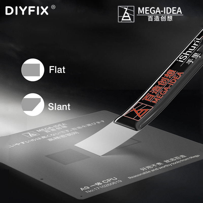 Card Scraper Steel - MEGA-IDEA T 0,2 MM Schaben Zinn