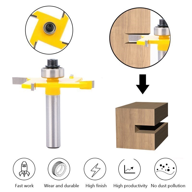 XCAN Router Bits T Typ Stoßen  – Woodworking Rabbet Bewertung und Preis