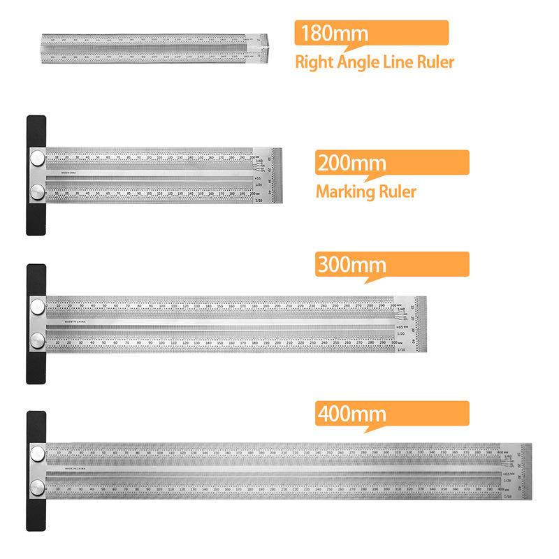 Edelstahl-Präzisions-T-Loch-Li – Woodworking Ruler Bewertung und Preis
