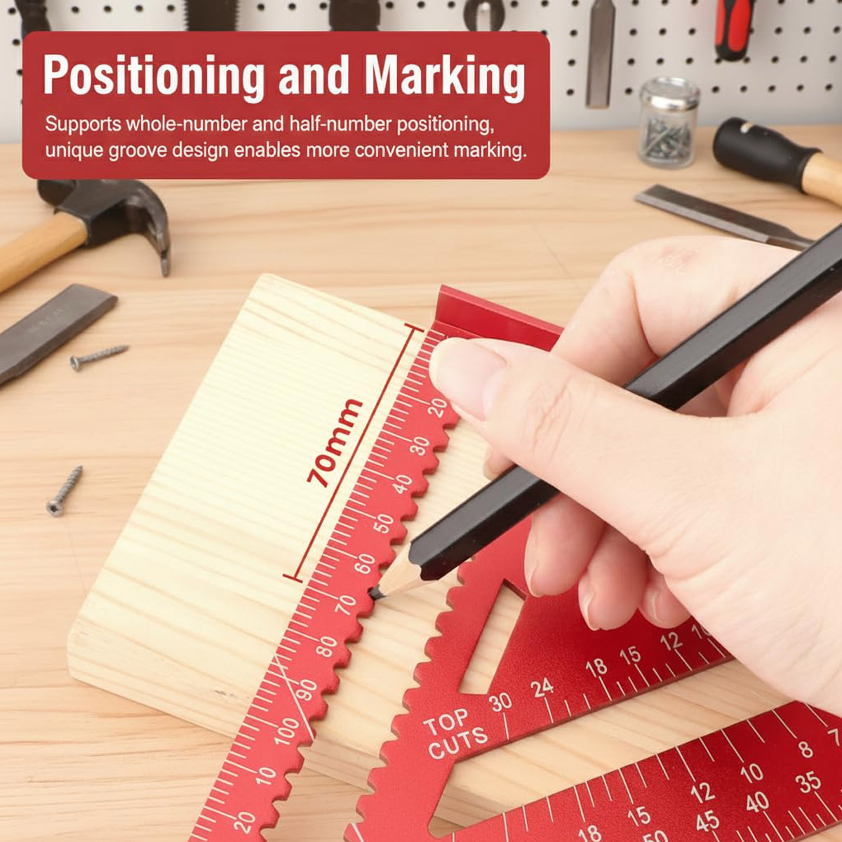 Aluminium-Legierung Winkelline – Woodworking Ruler Bewertung und Preis