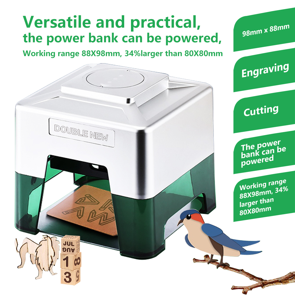 3W Mini-Lasergraviergerät, tra – Woodworking Logos Bewertung und Preis