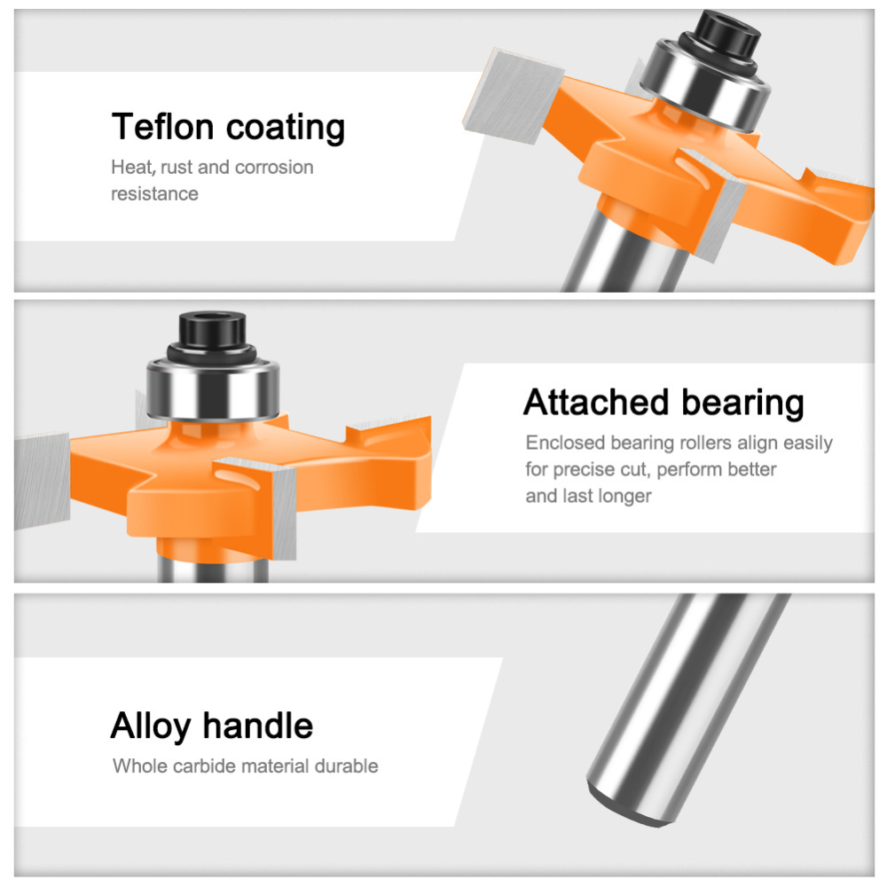 4-Flügel-T-Nutenfräser mit 1/2 – Router Bits For Woodworking Bewertung und Preis