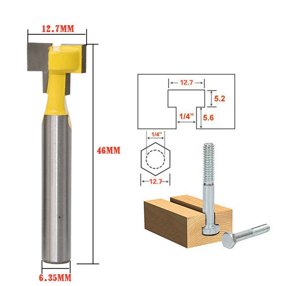 A11I 1/4 Zoll Schaft T-Slot Cu – Router Bits For Woodworking Bewertung und Preis