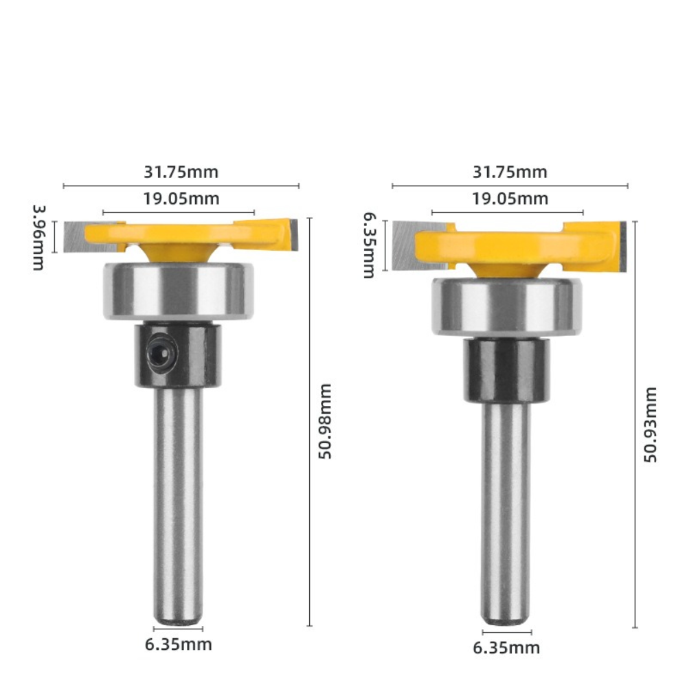 T-förmiger 1/4-Zoll-Griff-Fräs – Woodworking Groove Bewertung und Preis