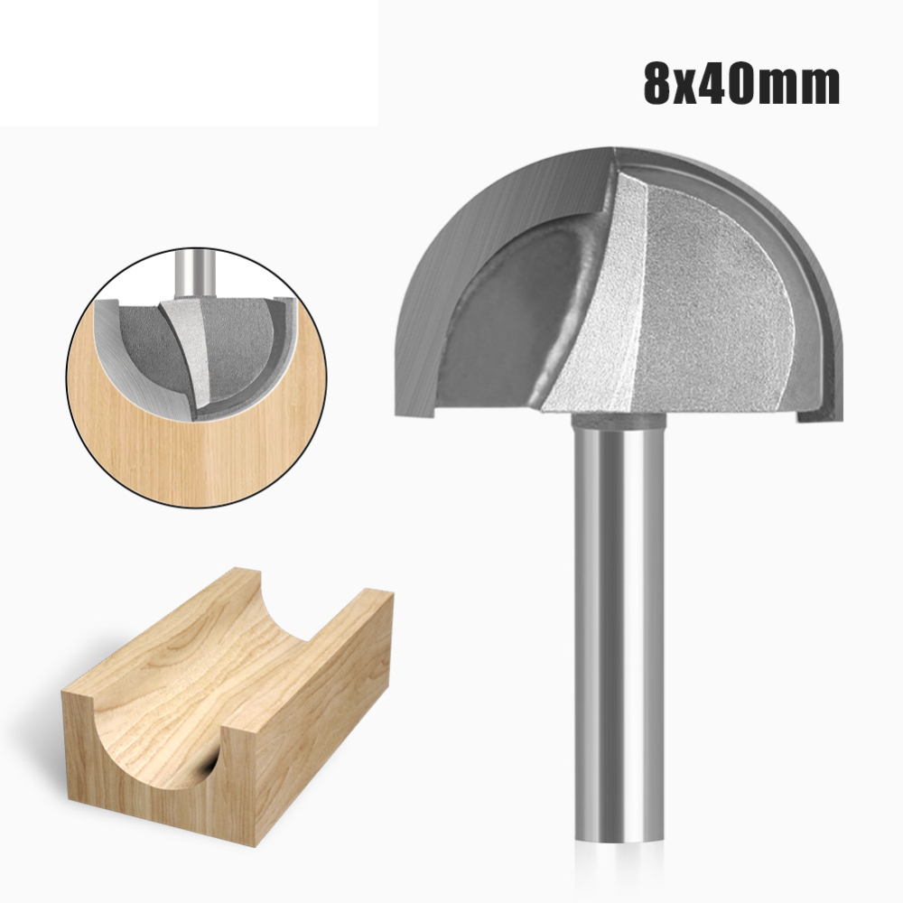 Halbrunder Hohlfräser mit 8mm  – Router Bits For Woodworking Bewertung und Preis