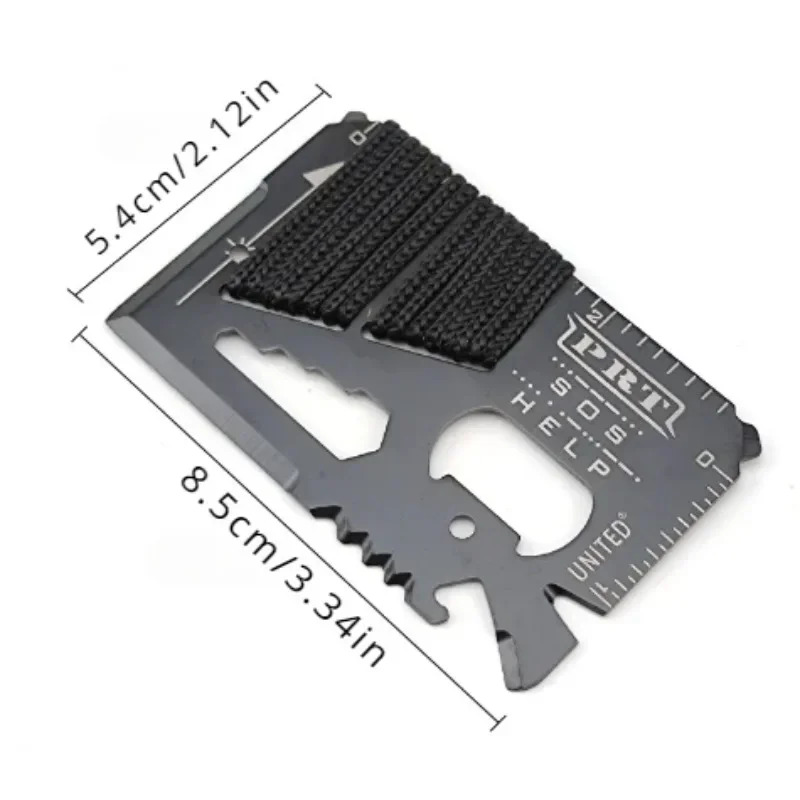 Multifunktionales Rettungsmess – Card Scraper Steel Bewertung und Preis